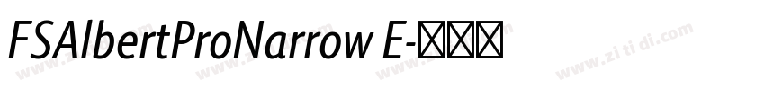 FSAlbertProNarrow E字体转换